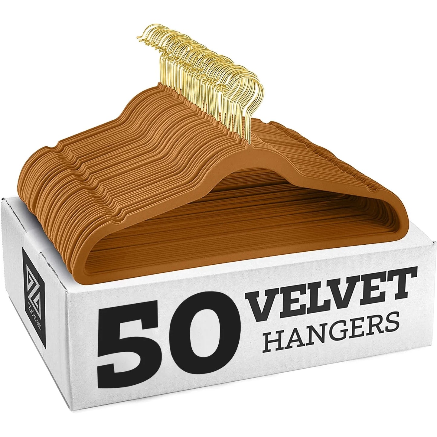 50er Set Kleiderbügel - Anti Rutsch Samt Kleiderbügel – Japanischer Stil für Kleider und Mäntel