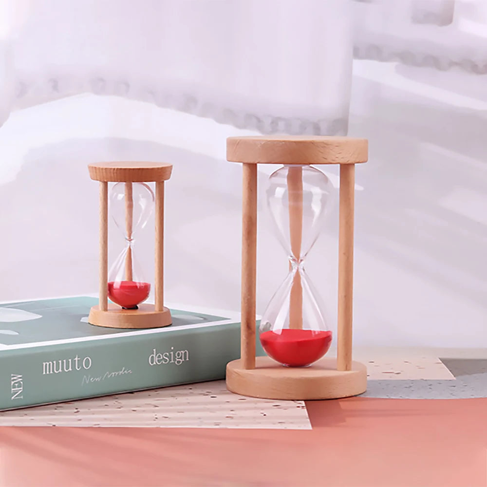 Holz Sanduhr Timer – Kreative Schreibtisch Dekoration & Moderne Wohn Sanduhr Geschenkidee Kaufschwan®