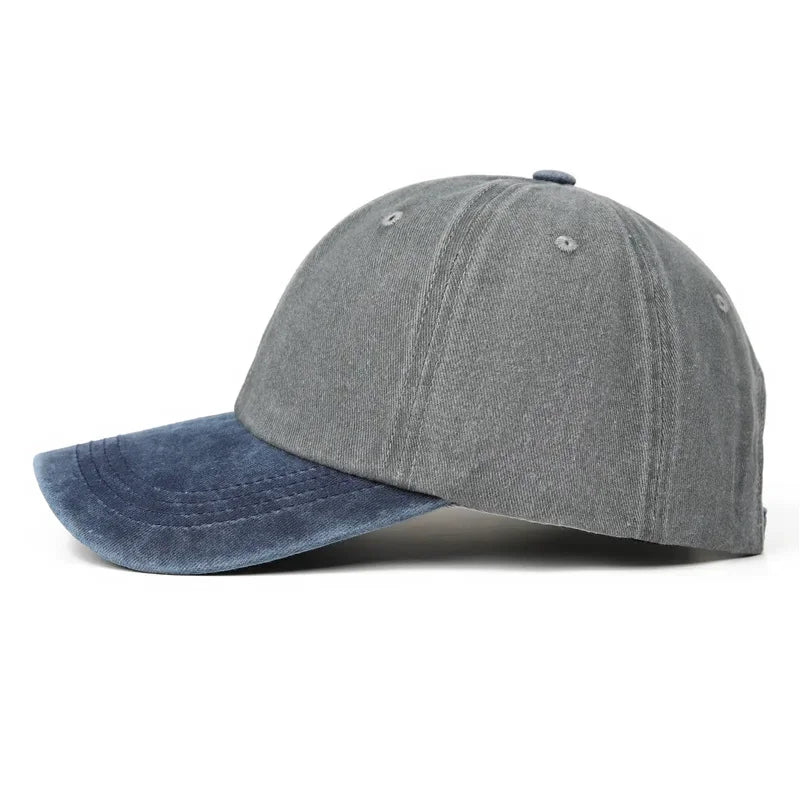 Vintage Washed Baseballkappe | Herren & Damen Farblich Abgestimmte Baseballcap | Lässige Snapback Hip Hop Baseballcap für Frühling & Sommer Kaufschwan®