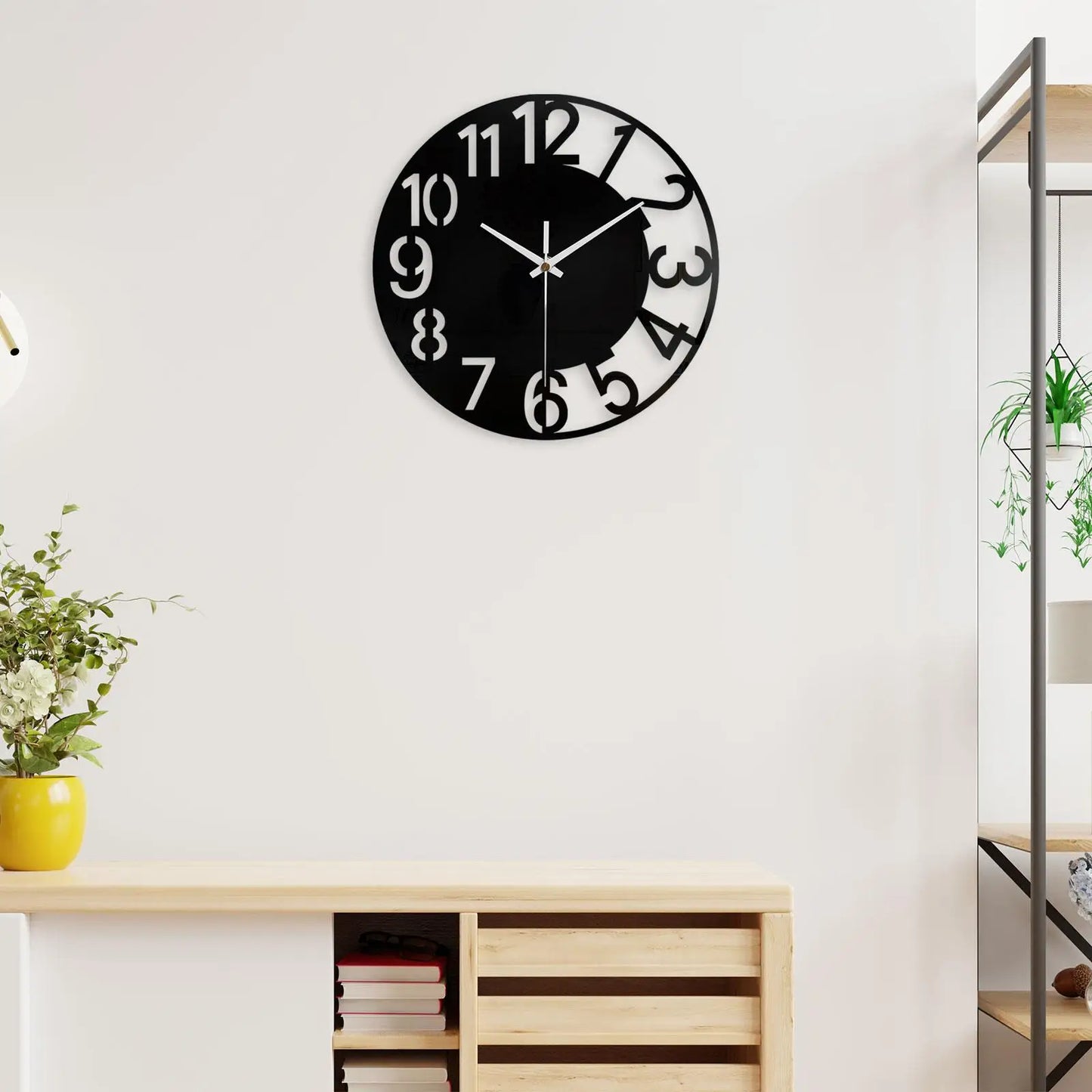 Minimalistische Acryl Wanduhr – Leise Große Moderne Deko Uhr Kaufschwan®