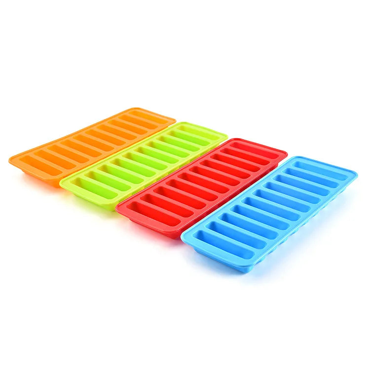 Schmale Eiswürfelform aus Silikon – Für Wasserflaschen, Cocktails & Softdrinks Kaufschwan®