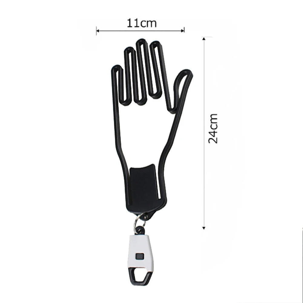 3-in-1 Golf Handschuhhalter – Tragbarer Kunststoff Trockner, Aufhänger & Former | Langlebiger Handschuhspanner & Displayständer Kaufschwan® Weiß – 1 Stück