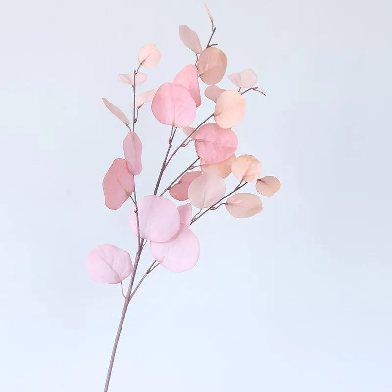 Rosa Eukalyptusblätter Künstliche Pflanzen – Dekorative Kunstblätter für Blumenwand, Hochzeit & Weihnachtsdekoration | Wohnaccessoires & Blumengestecke Kaufschwan® Rosa 1 Stück