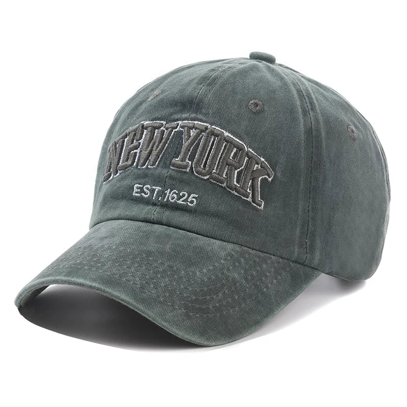 New York Washed Cotton Cap | Herren & Damen Snapback Baseballkappe | Sonnenschutz Baseballcap | Outdoor Baseballcap Kaufschwan®