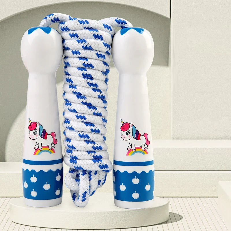 Kinder Springseil – Sportgerät für Kindergarten & Anfänger | Fitness Springseil für Kinder Outdoor Spiel Kaufschwan® Einhorn