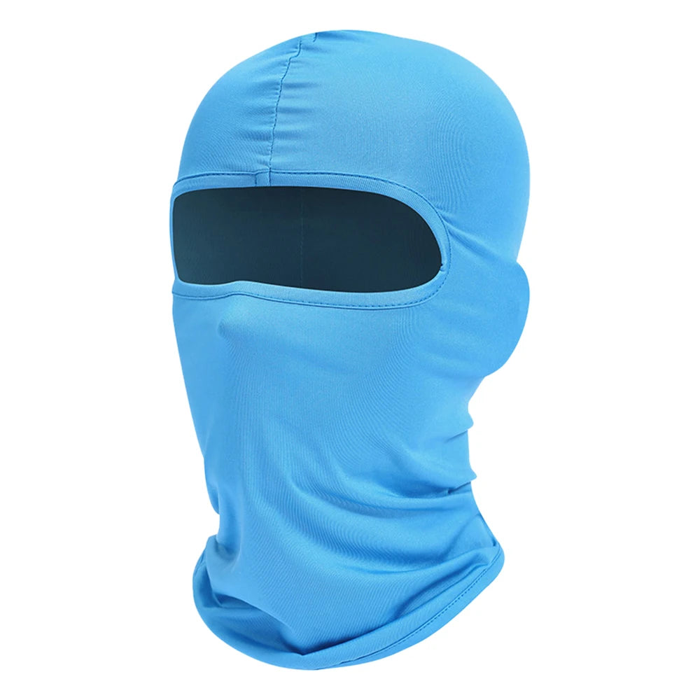 Motorrad Balaclava Vollgesichtsmaske – Winddicht & Atmungsaktiv | Helm-Unterzieher mit Anti-UV Schutz für Motorrad, Radfahren & Sport Kaufschwan® Hellblau