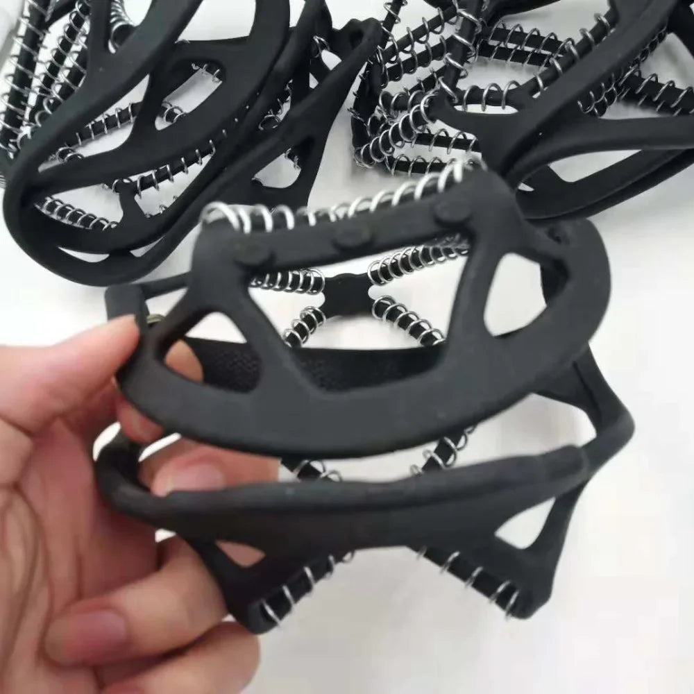1 Paar Anti-Rutsch Eis Griffe Schuhüberzüge – Traktionsspikes für Eis & Schnee | Outdoor Gehen, Camping & Sport Crampons Kaufschwan®