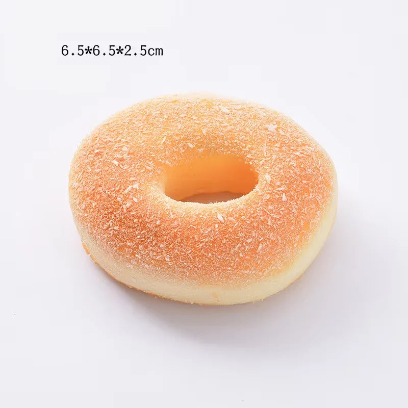 Squishy Lebensmittel-Simulationsspielzeug – Langsam Aufgehende Donut-, Croissant-, Brötchen-, Toastbrot-, Waffel- & Baguette-Knautschspielzeuge