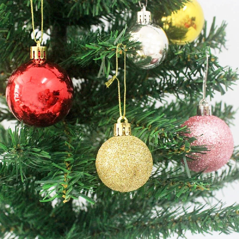 Glitzer Weihnachtskugeln – Bruchsichere Christbaum Anhänger | Festliche Deko für Weihnachten, Hochzeit & Feierlichkeiten Kaufschwan®
