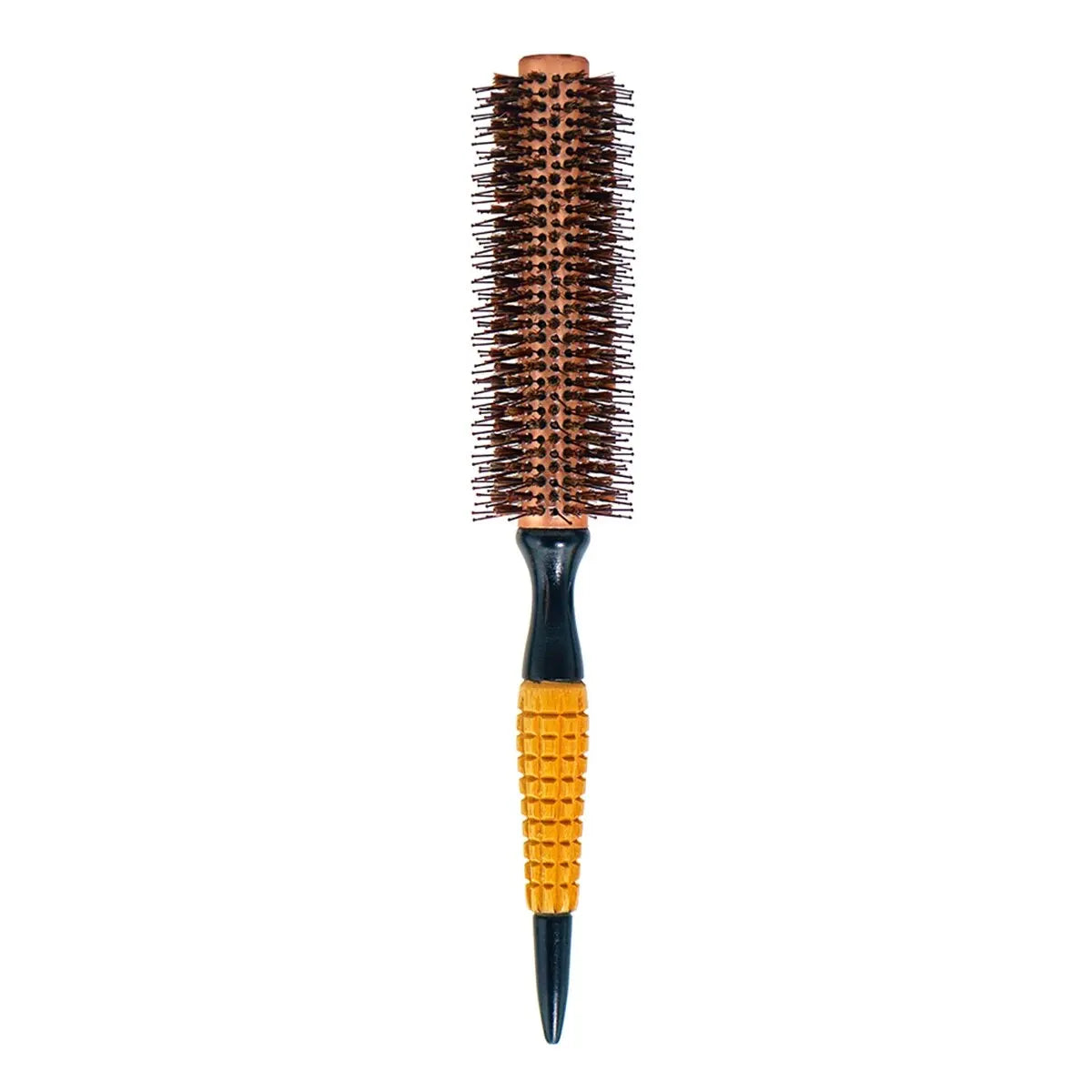Rundbürste mit Holzgriff – Professionelle Antistatische Haarbürste | Locken- & Toupierbürste für Friseure Kaufschwan® M