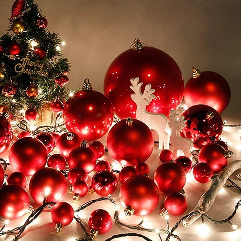 Glitzer Weihnachtskugeln – Bruchsichere Christbaum Anhänger | Festliche Deko für Weihnachten, Hochzeit & Feierlichkeiten Kaufschwan®