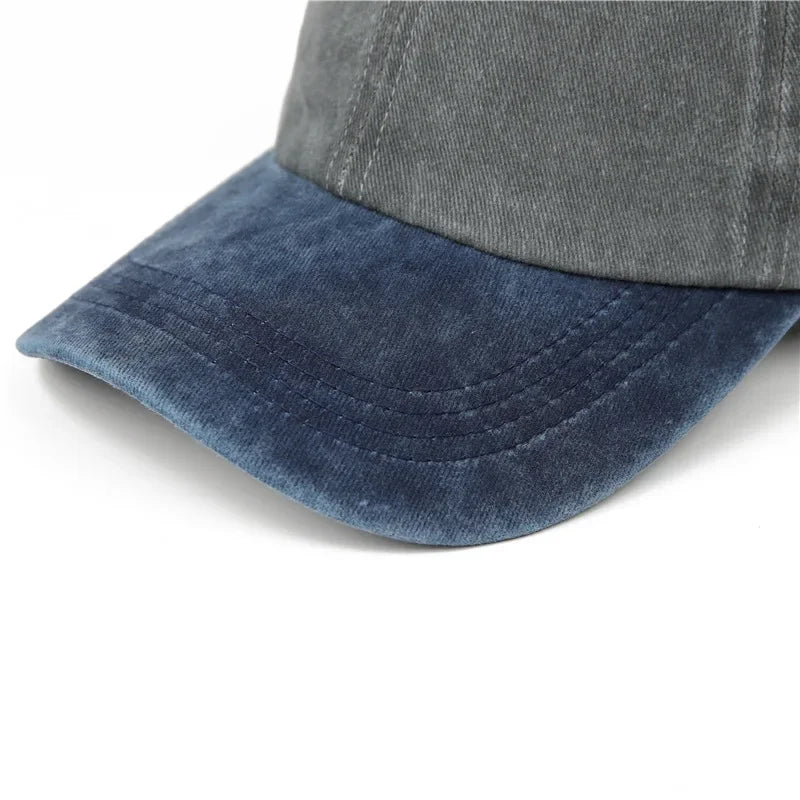 Vintage Washed Baseballkappe | Herren & Damen Farblich Abgestimmte Baseballcap | Lässige Snapback Hip Hop Baseballcap für Frühling & Sommer Kaufschwan®