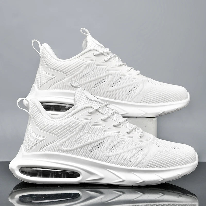 Herren Laufschuhe – Modische Trainingssneaker mit Dämpfung | Atmungsaktive Mesh Sportschuhe für Laufen, Gehen & Rennen Kaufschwan®