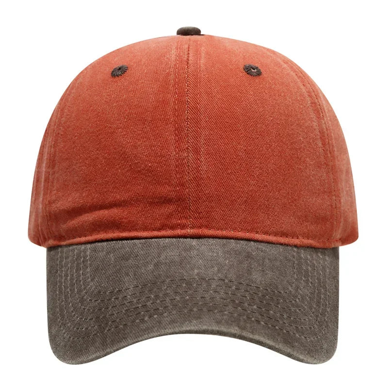 Vintage Washed Baseballkappe | Herren & Damen Farblich Abgestimmte Baseballcap | Lässige Snapback Hip Hop Baseballcap für Frühling & Sommer Kaufschwan®