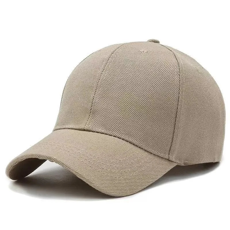 Unisex Verstellbare Cap | Einfarbige Twill Baseballkappe | Baseball Cap für Herren & Damen | Sommer, Herbst, Frühling Kaufschwan® Khaki Einheitsgröße (56-58cm)