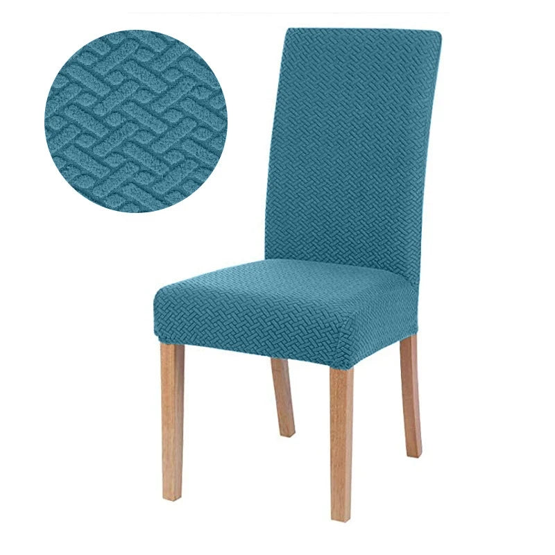 Elastischer Esszimmer Stuhlbezug – Dehnbarer Dicker Jacquard Küchenstuhl Überzug für Esszimmer, Hotel, Hochzeit & Bankett