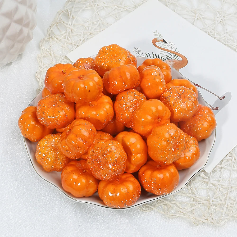 10 / 20 Stück Künstliche Schaumstoff Früchte & Gemüse – Apfel, Birne, Pfirsich & Banane Dekoration für Weihnachten & Hochzeit Kaufschwan® Kürbis 10 Stück