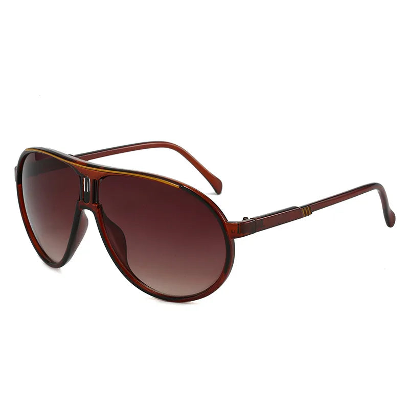 Retro Mode-Sonnenbrille – Ultraleichte UV400-Sonnenbrille zum Autofahren und für sportliche Aktivitäten im Freien, luxuriöser Stil für Herren und Damen Kaufschwan® Hellbraun