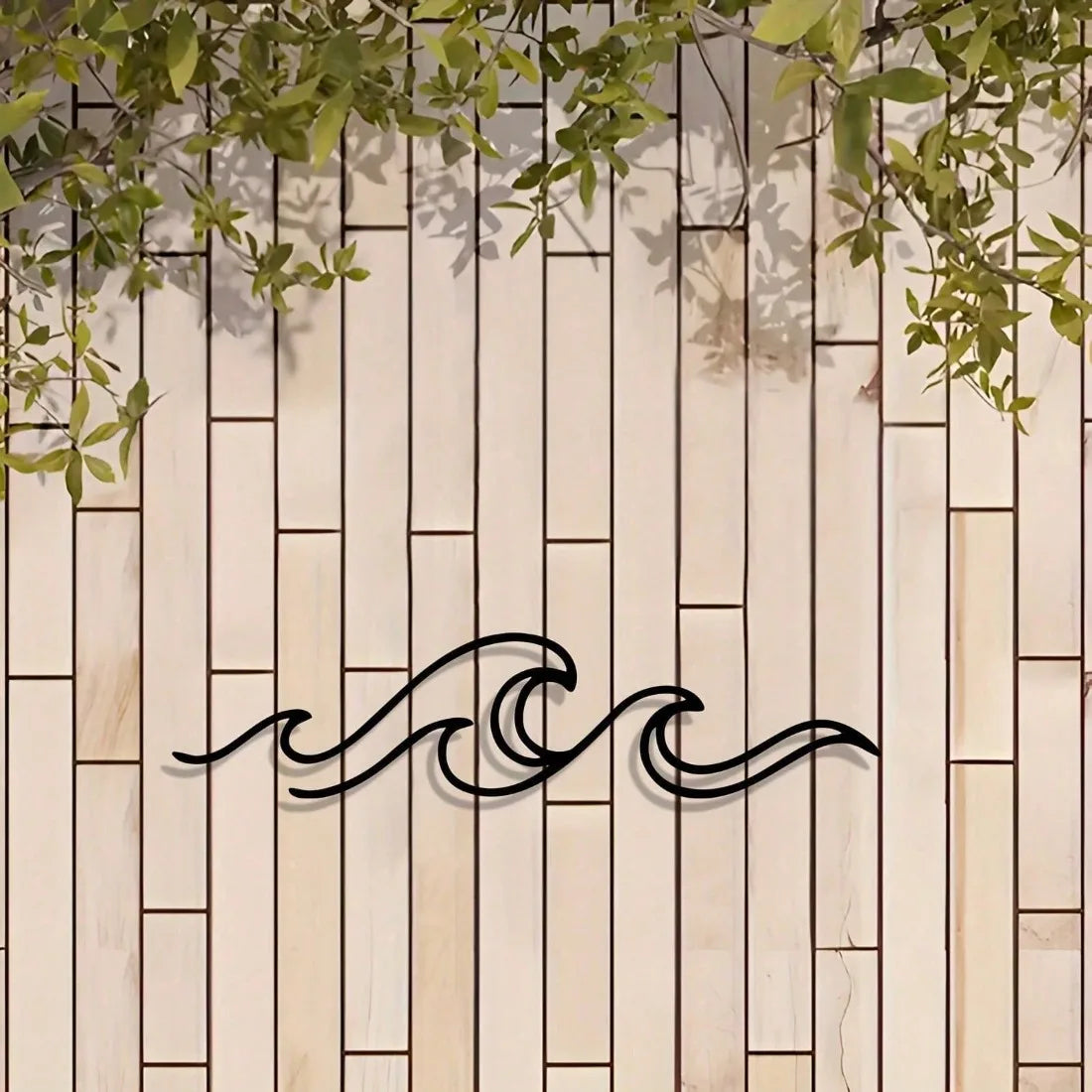 Metall Wellen Wandbild – Rostfreie Eisen Minimalistische Dekoration Kaufschwan®