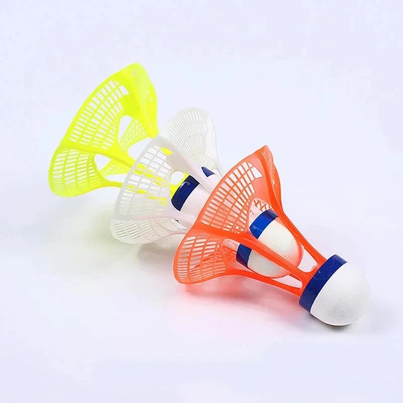 3 Stück Windfeste Badminton Federbälle – Bunte Nylon Trainings Federbälle | Windresistente Outdoor Sportaccessoires Kaufschwan® 3 Stück