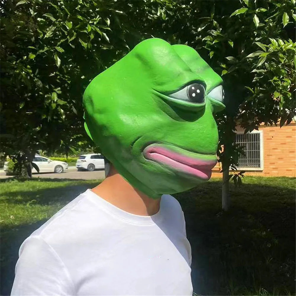 Halloween Maske Lustiger Frosch Horror – Tier Cosplay Gesichtsmaske für Party, Maskerade & Halloween Kostümzubehör Kaufschwan®