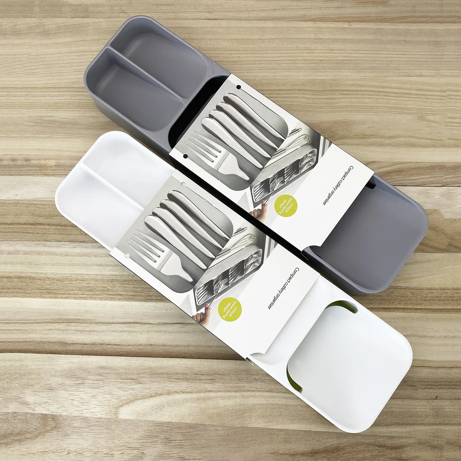 Multifunktionale Besteck Aufbewahrungsschale – Fächer Organizer für Gabeln & Löffel | Küchen Schubladen Sortierbox Kaufschwan®