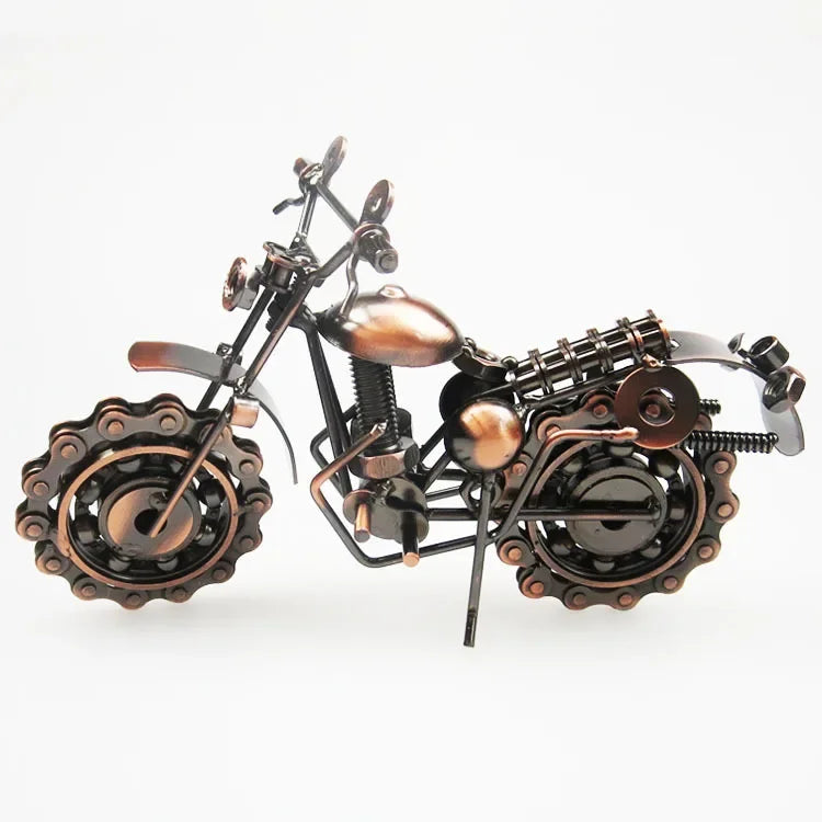 Retro Motorrad Modell aus Metall – Handgefertigte Eisen-Motorradfigur für Zuhause, Büro und Sammlungen Kaufschwan®