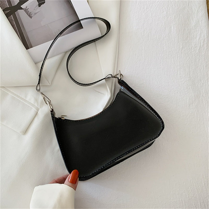 Transparente Jelly Umhängetasche – Kleine Zipper Tasche & Modische Handtasche für Damen Kaufschwan®