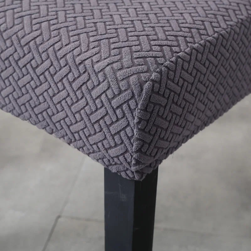 Elastischer Esszimmer Stuhlbezug – Dehnbarer Dicker Jacquard Küchenstuhl Überzug für Esszimmer, Hotel, Hochzeit & Bankett