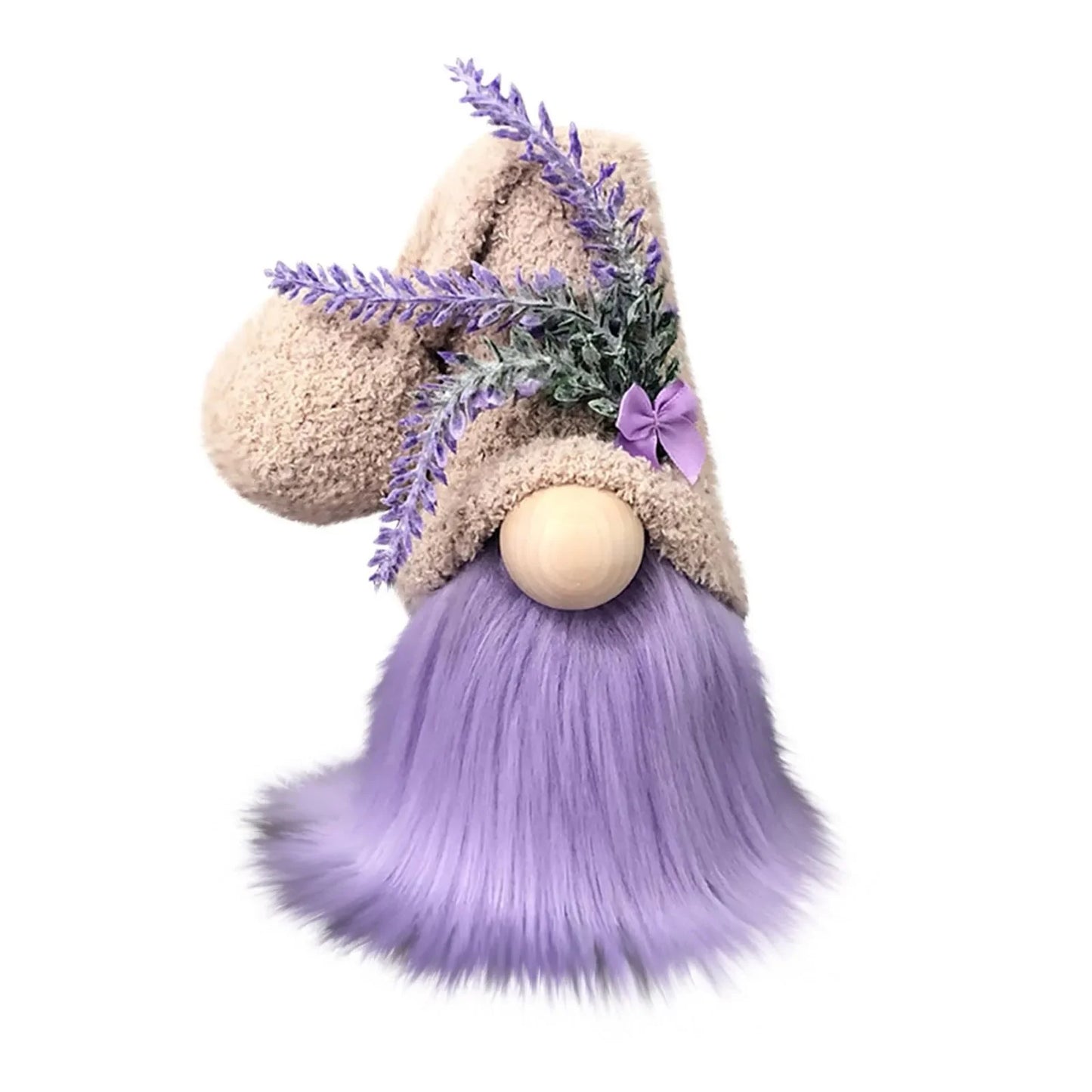 Lavendel Wichtel – Lila | Dekofigur für Zuhause, Rudolf Zwergpuppe, Kinder Weihnachtsgeschenk Kaufschwan®