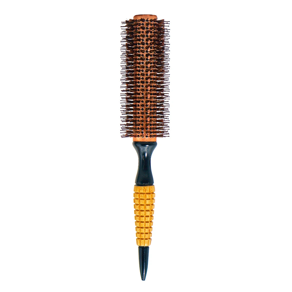 Rundbürste mit Holzgriff – Professionelle Antistatische Haarbürste | Locken- & Toupierbürste für Friseure Kaufschwan® L