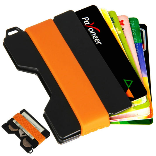 Slim Wallet – Minimalistische Ultraleichte Geldbörse mit Polycarbonat Geldklammer Kaufschwan®