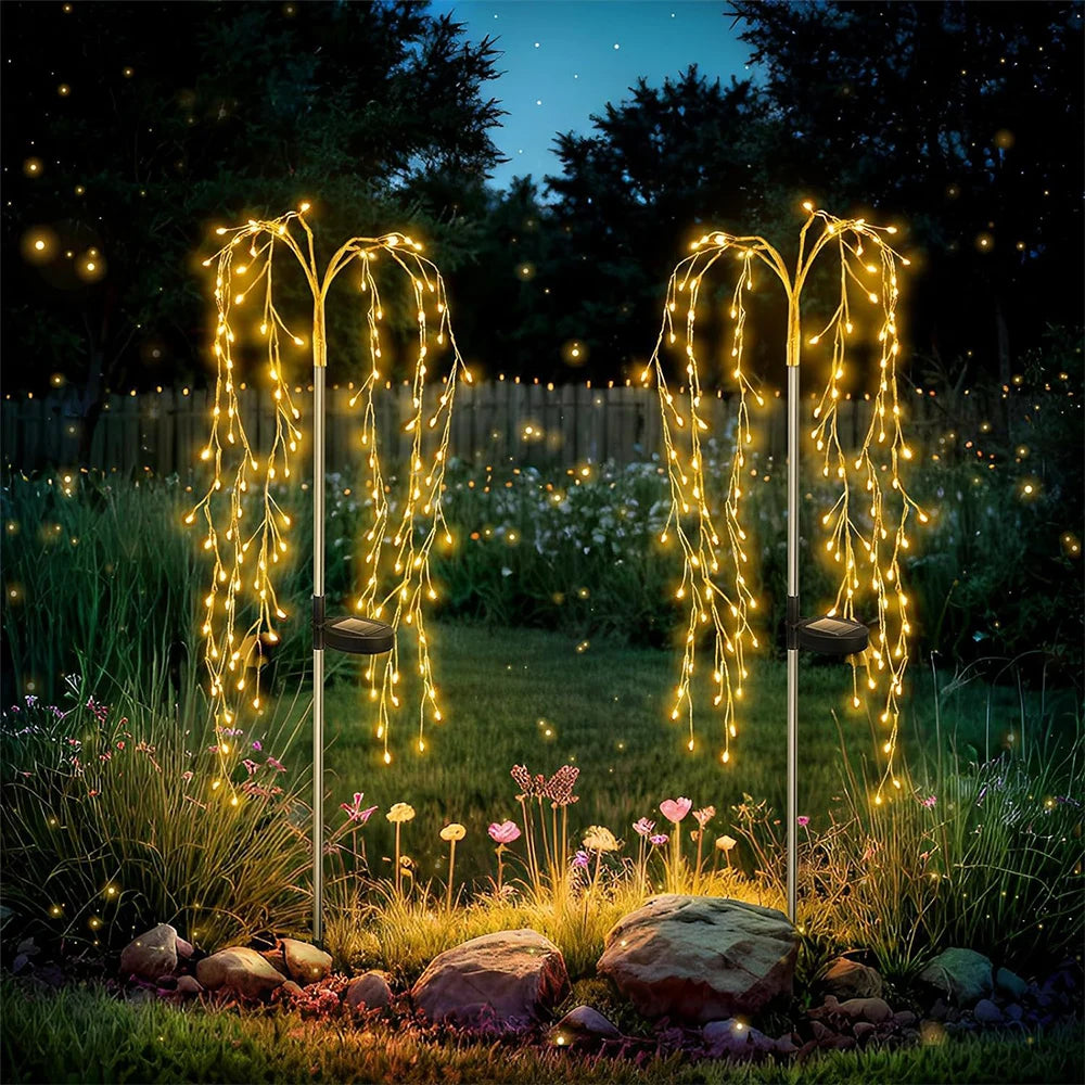 Runtow 100LED Solar-Feuerwerkslichter – Wasserdichte Außenlampe für Rasen, Garten, Weihnachten, Hochzeit & Wege Kaufschwan® 1