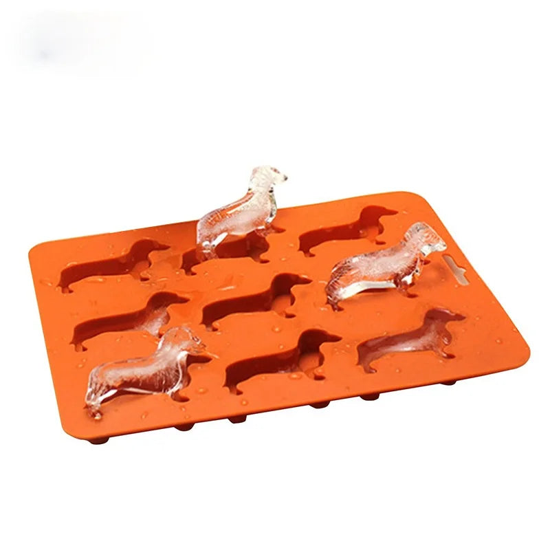 Dackel Silikonform – Kreative Eiswürfel für Getränke & Cocktails Kaufschwan®