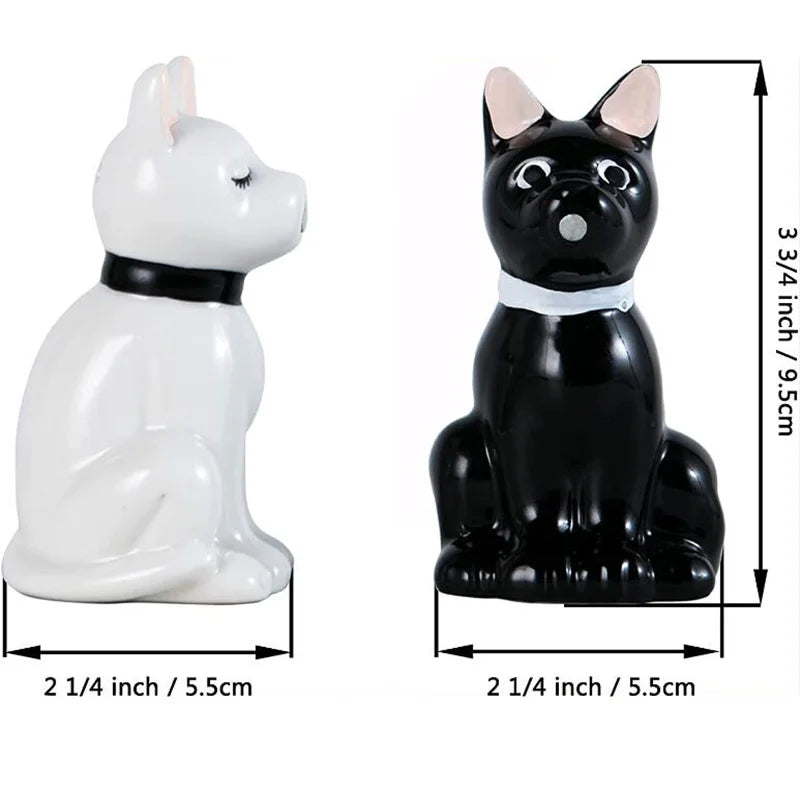 2er Set Salz- & Pfefferstreuer Hundform – Keramik Gewürzstreuer | Niedliche Küchen Dekoration & Geschenkidee Kaufschwan®