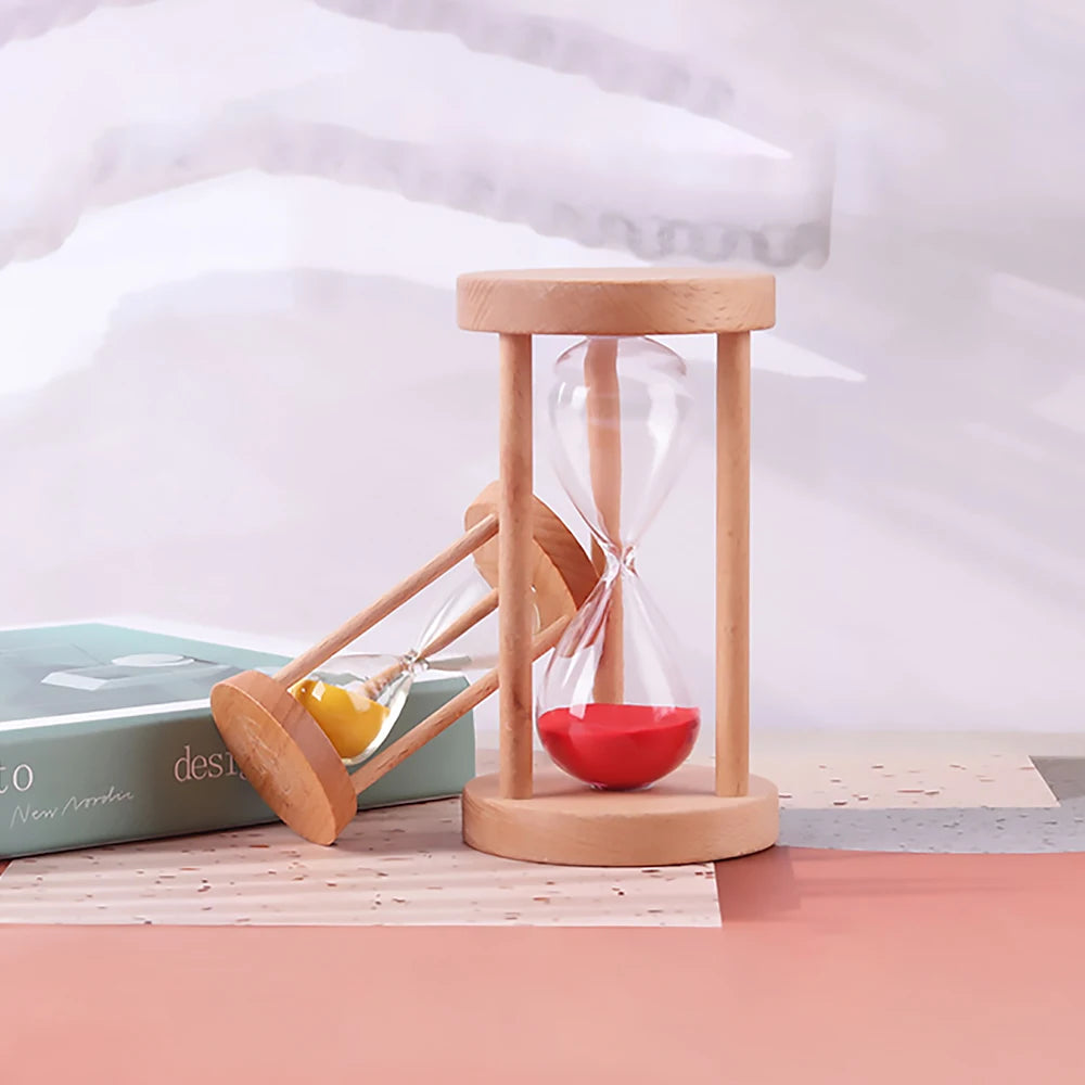 Holz Sanduhr Timer – Kreative Schreibtisch Dekoration & Moderne Wohn Sanduhr Geschenkidee Kaufschwan®