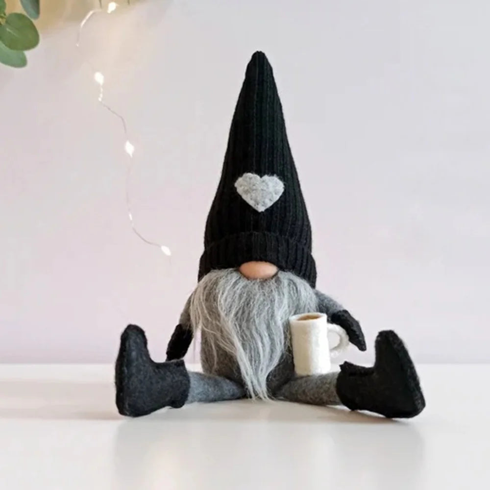Wichtel Puppen – Gestrickte Plüsch-Dekoration | Für Weihnachten, Küche & Kaffeebar Kaufschwan®