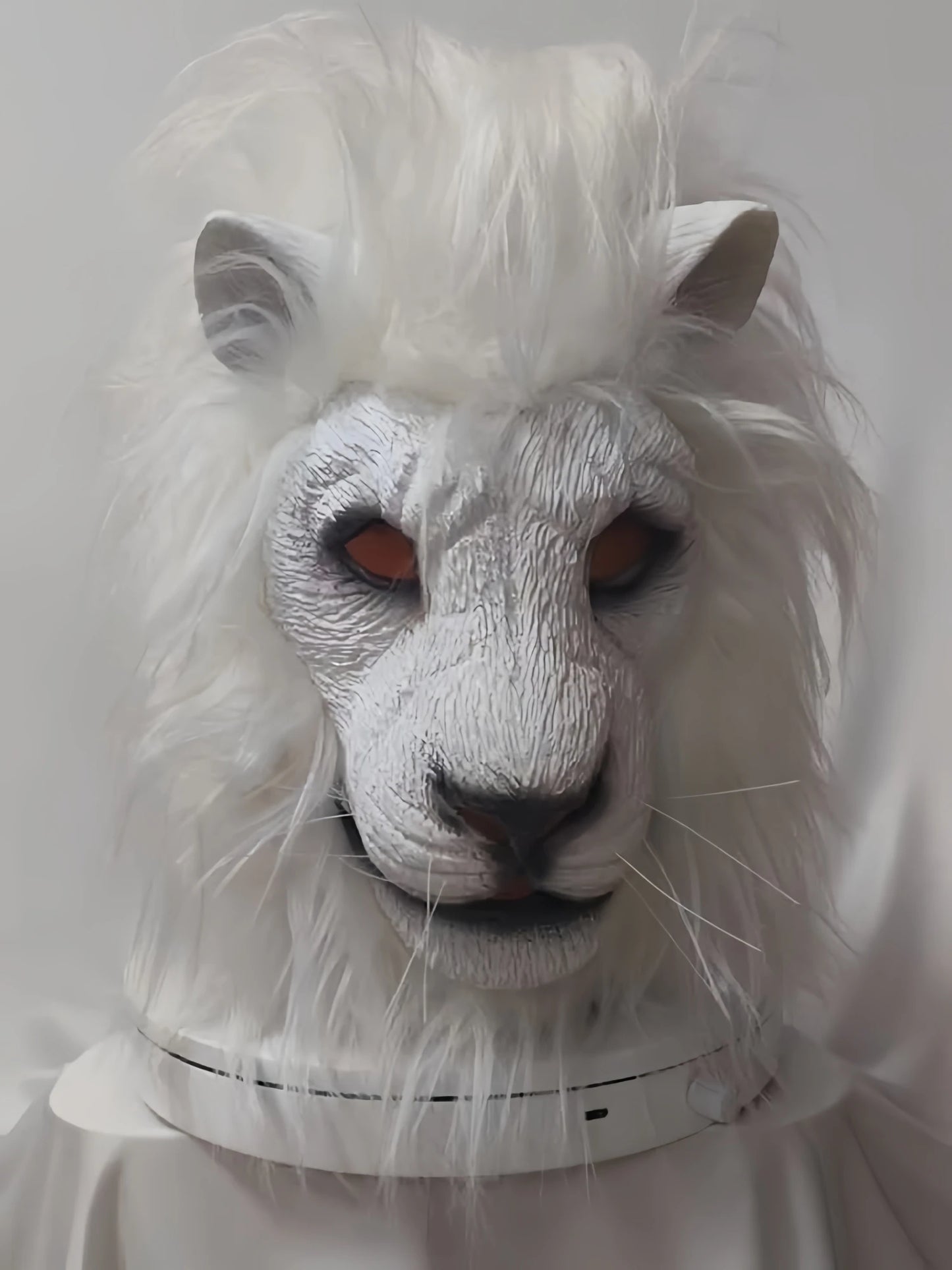 Realistische Löwenkopf Maske – Vollkopf Latex Tiermaske mit Mähne für Halloween, Kostümparty, Cosplay, Karneval & Dschungel Events Kaufschwan®