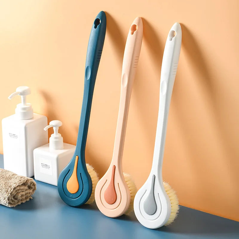 Badebürste mit Langem Griff – Weiche Borsten Rücken- & Massage Duschbürste Kaufschwan® Rosa