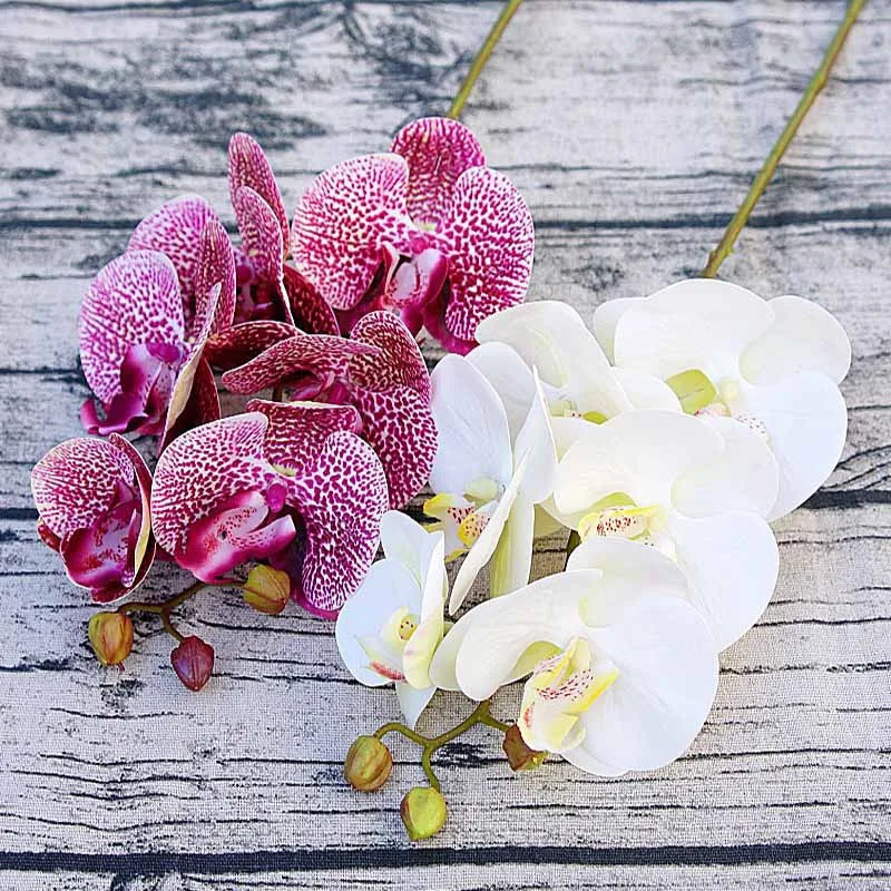 3D Künstliche Schmetterlings-Orchideen – Kunststoffblumen für Zuhause, Vase, Hochzeit, Garten & Partydekoration | DIY Girlanden & Geschenkboxen Kaufschwan®