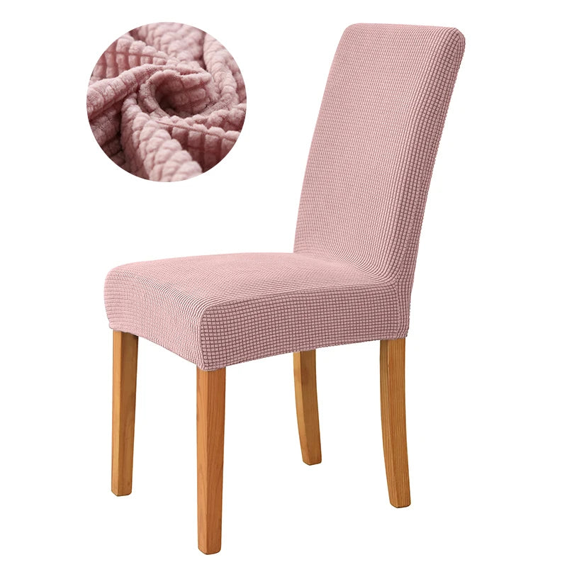 Elastischer Esszimmer Stuhlbezug – Dehnbarer Dicker Jacquard Küchenstuhl Überzug für Esszimmer, Hotel, Hochzeit & Bankett
