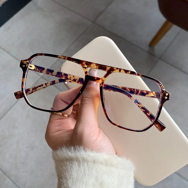 Retro Anti-Blau-Licht Computerbrille – Modische Übergröße Fassung für Damen & Herren | Stilvolle Klassische Schutzbrille Kaufschwan®