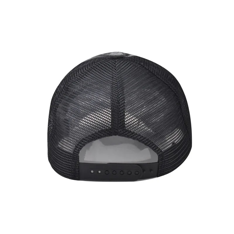 Washed Cotton Mesh Baseballkappe | Vintage Ripped Leichte Baseballcap für Herren & Damen | Atmungsaktive Frühlings- & Sommermode Kaufschwan®