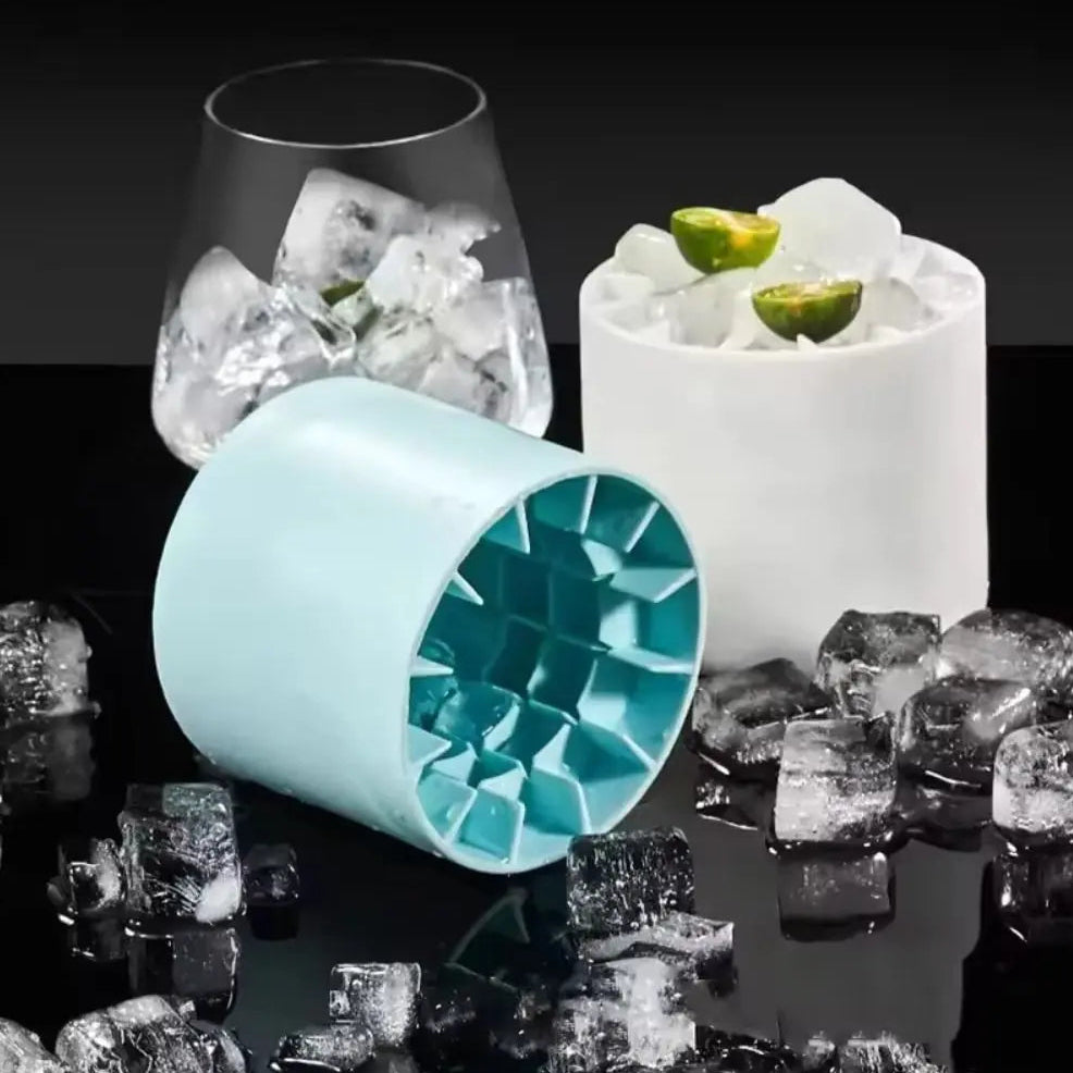 Kompakte Eiswürfelform aus Silikon – Schnelle Eiswürfel für Zuhause, Partys & kalte Getränke Kaufschwan®