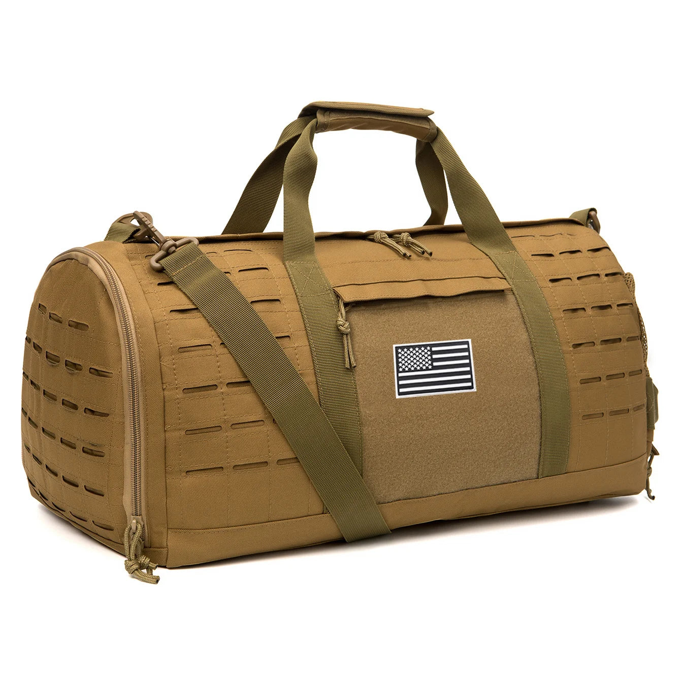 40L Reisetasche – Reisetasche Duffle Bag für Herren | Survival Fitness Trainings Tasche Basketball Weekender Kaufschwan® Braun
