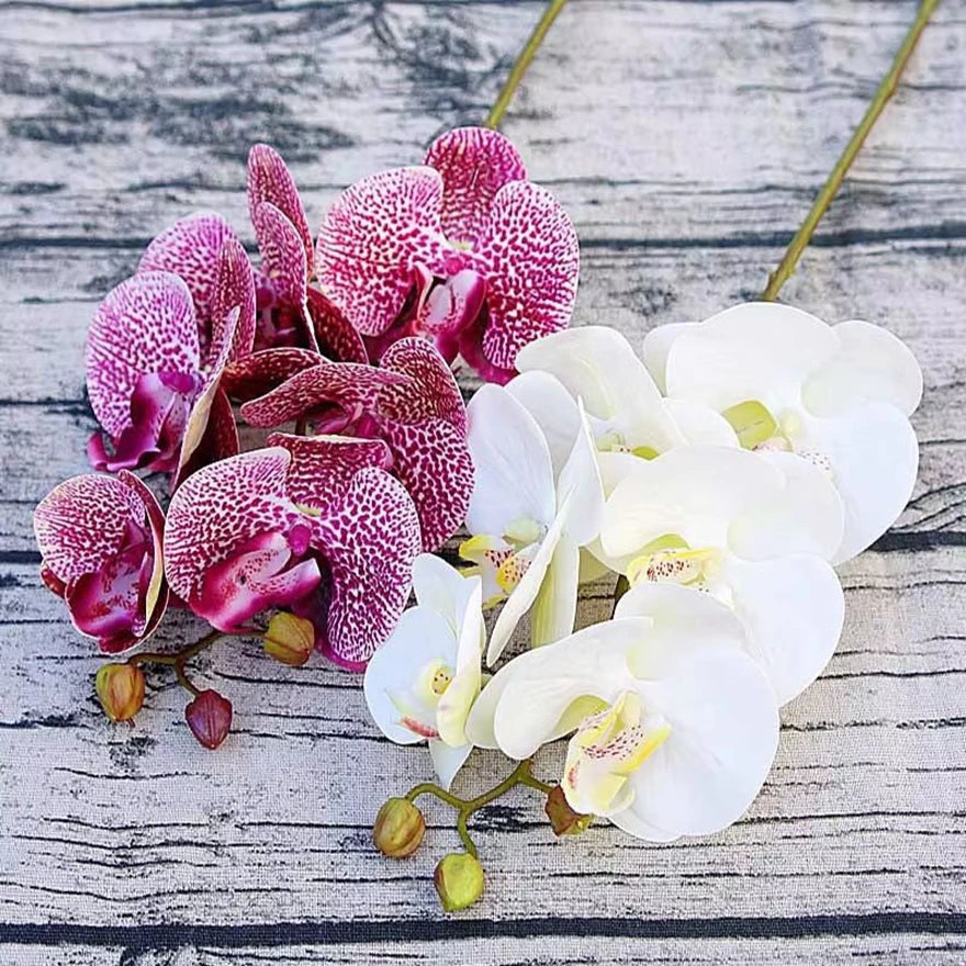 3D Künstliche Schmetterlings-Orchideen – Kunststoffblumen für Zuhause, Vase, Hochzeit, Garten & Partydekoration | DIY Girlanden & Geschenkboxen Kaufschwan®