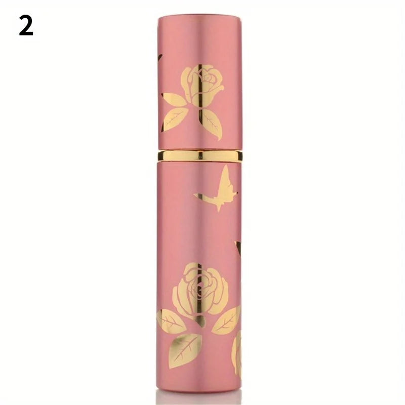10ml Tragbarer Parfüm Zerstäuber – Nachfüllbare Mini Aluminium Sprayflasche | Reise Pumpflasche für Parfüm Kaufschwan® Rosa