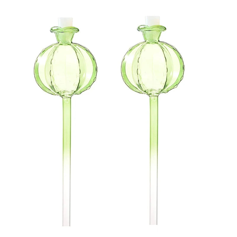 Pflanzenbewässerungs-Kugeln aus Kunststoff Glas – Automatisches Selbstbewässerungssystem | Leichtes Tropfbewässerungsgerät für Haus & Garten Kaufschwan® Hellgrün 2 Stück