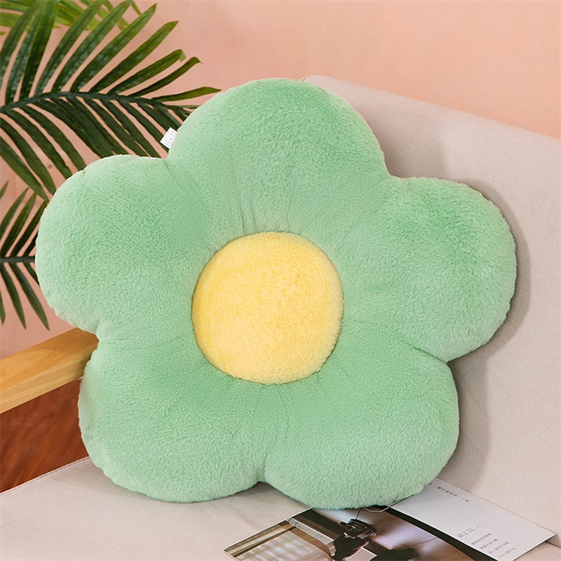 Gefülltes Fünf-Blütenblatt Kissen | Süßes Sonnenblumen Plüschkissen | Dekoration fürs Mädchenzimmer & Fensterbank | Rosa Sitzkissen Kaufschwan®