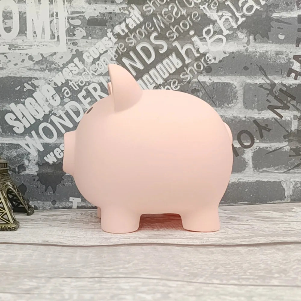 Cartoon Schwein Spardose – Kinder Münz Sparbox und Geschenkidee Kaufschwan® Hellrosa